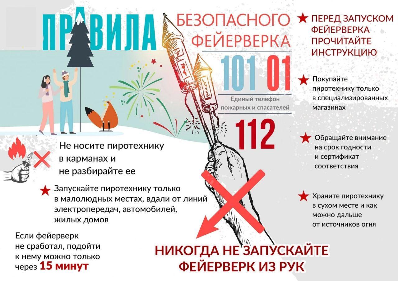Правила безопасного использования пиротехники.